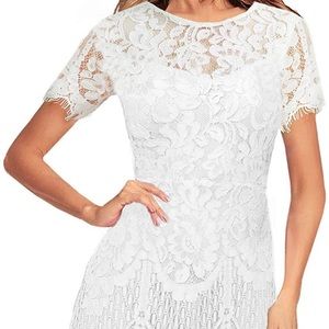 MSLG Women’s Elegant Round Neck Dress